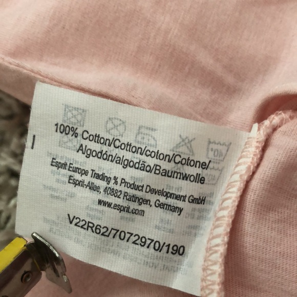 Pink/blush long sleeve shirt&hood and pockets, Esprit, M, not worn - Picture 6 of 7